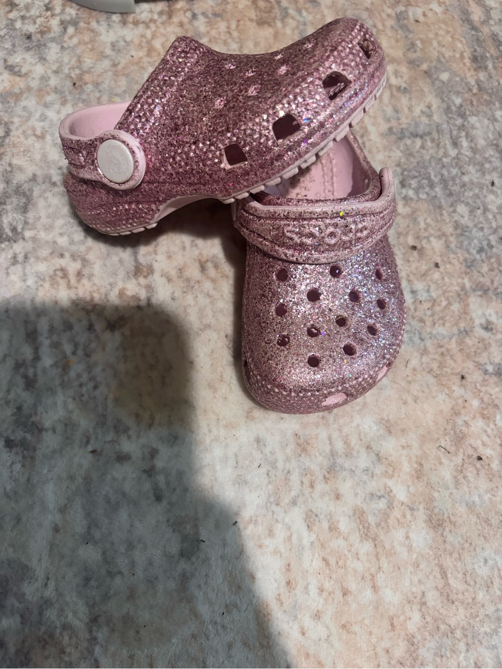 Kids Glitter Clog - Pink Sparkle size 5C